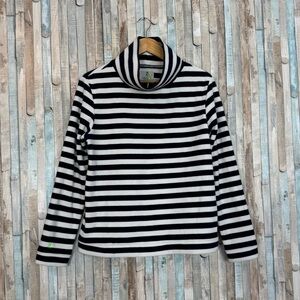 NWT Dudley Stephens XL Vello Park Slope Fleece Pullover Sweatshirt Navy Stripe